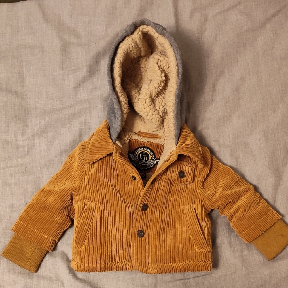 UR Sherpa-Lined Corduroy Jacket - Mustard